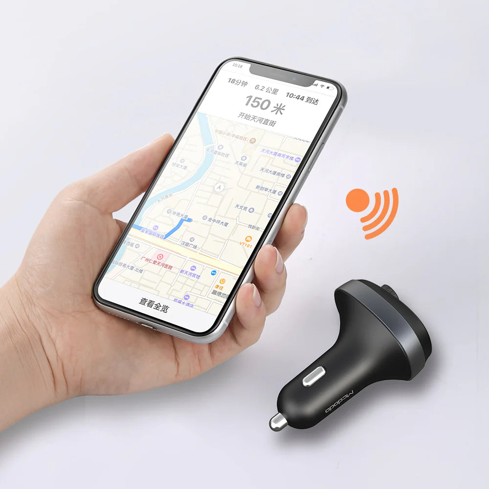 Şarjêra Otomobîlê ya Mcdodo Bluetooth 5.1 FM Dual USB