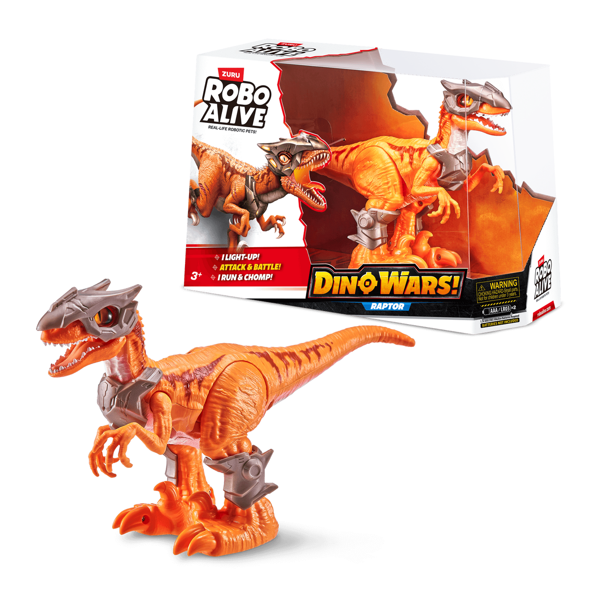 زورو روبو ألايف دينو وورز رابتور | ZURU Robo Alive Dino Wars Raptor 7133