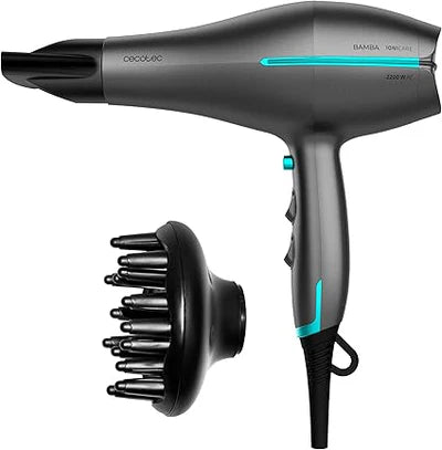 مجفف شعر Cecotec Bamba IoniCare 5300 Maxi Aura بقوة 2200 واط بتقنية الأيونات | Cecotec Bamba IoniCare 5300 Maxi Aura 2200W Ionic Hair Dryer