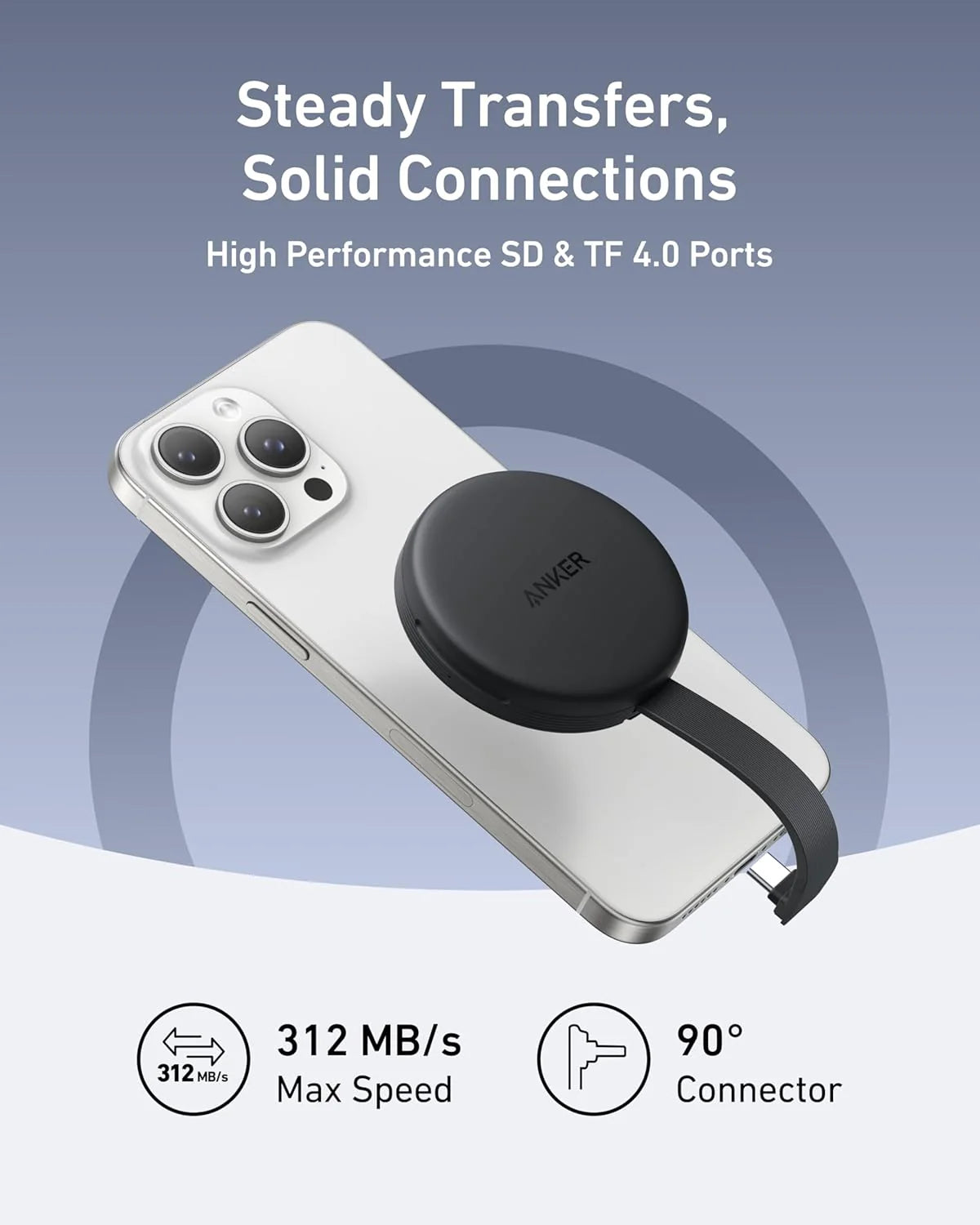 محول يو اس بي سي انكر ماغ جو 3 في 1 | Anker MagGo USB-C Adapter 3-in-1