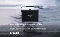 Lenyes Titan 2 سبيكر بلوتوث | 200W | مايكروفونات لاسلكية | إضاءة RGB | مقاوم للماء IPX6 | بطارية 20000mAh
