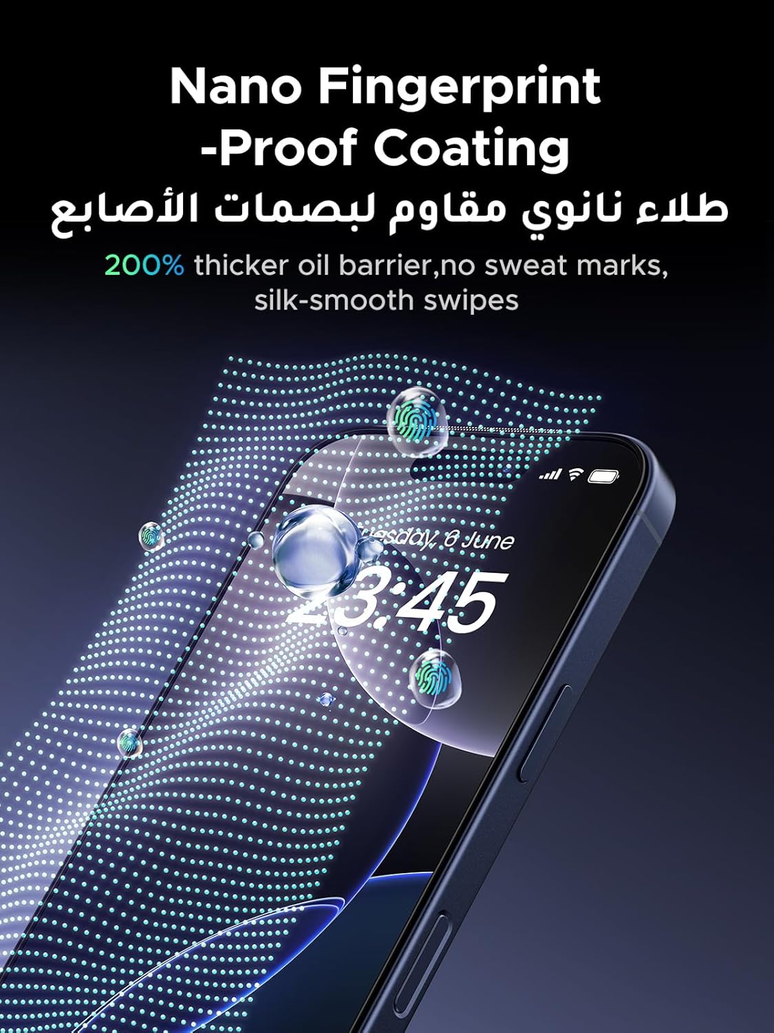 UGREEN Screen Protector for iPhone 17 Pro Max 2-Pack | واقي شاشة يو جرين لآيفون 17 برو ماكس - عبوتين