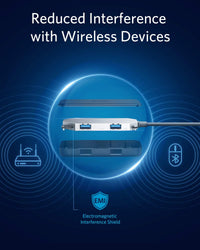 محول انكر تايب سي 5 في 1 مع منفذ HDMI  وقارئ بطاقات اس دي ومايكرو اس دي ومنفذين يو اس بي اي | Anker USB C Hub 5 in 1 USB C Adapter with 4K USB C to HDMI SD and microSD Card Reader 2 USB 3.0 Ports