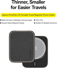 Baseus PrimeTrip VX1 Magnetic Car Holder Rectangle Black | حامل بيسوس برايم تريب VX1 مغناطيسي مستطيل للسيارة أسود