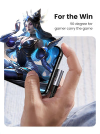 كيبل UGREEN USB-C إلى USB-C بزاوية 90 درجة 100W 2 متر للألعاب | UGREEN USB-C to USB-C 90 Degree PD Fast Charging Cable 100W, 2M For Comfortable Gaming