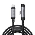 كيبل جويرووم انجوي X سيريس 90 درجة يو اس بي سي الى يو اس بي سي بقدرة شحن 60 واط وطول 1.2 متر | JOYROOM EnjoyX Series 90° Fast Charging Data Cable Type-C to Type-C 60W 1.2M