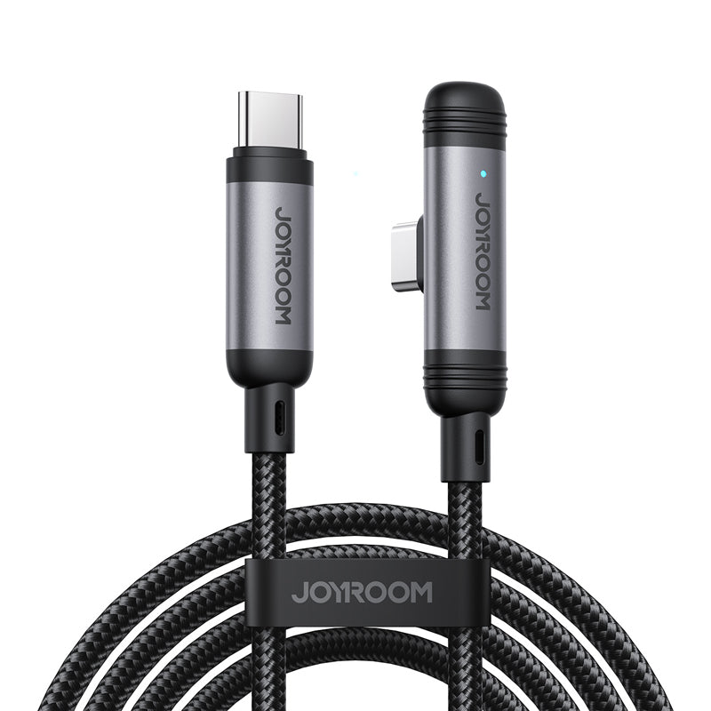 JOYROOM Kabloya Daneyan a Şarjkirina Bilez a Series EnjoyX 90°, Ji Tîpa-C bo Tîpa-C, 60W, 1.2m
