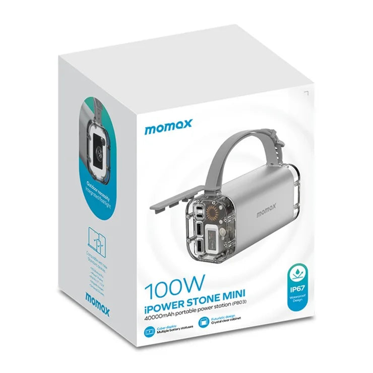 Bankeya Hêzê ya Momax iPowerstone Mini 40000mAh, Şarjkera Bilez a 100W PPS ya Portable - Bankeya Hêzê ya Momax iPowerstone Mini 40000mAh, Şarjkirina Bilez a 100W, Piştgiriya PPS