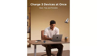 شاحن UGREEN 45W GaN مع كيبل قابل للسحب | UGREEN 45W GaN Fast Charger with Retractable Cable