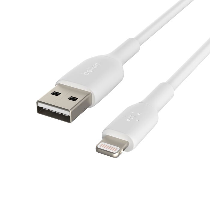 كيبل بيلكن BoostCharge يو اس بي اي الى لايتننغ بطول 1 متر | Belkin BoostCharge USB-A to Lightning Cable 1M
