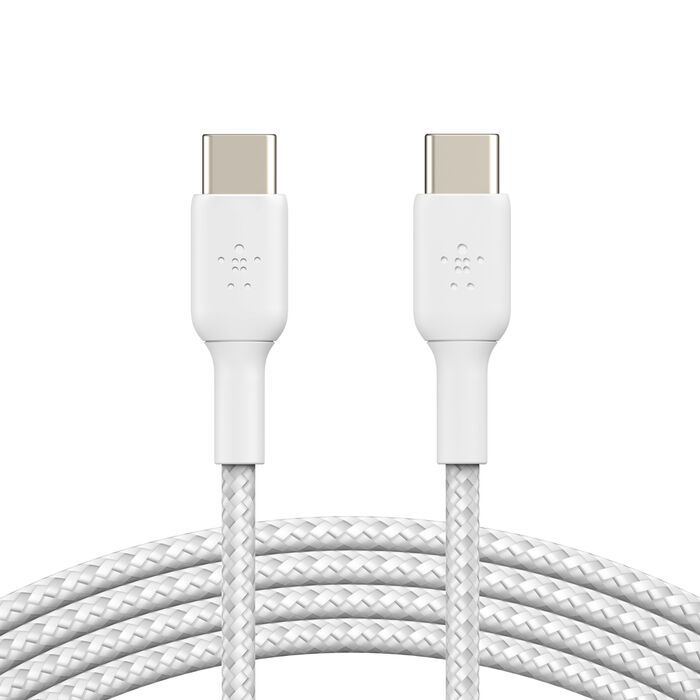 كيبل بيلكن BoostCharge مضفر تايب سي الى تايب سي بطول 1 متر | Belkin BoostCharge Braided USB-C to USB-C Cable 1M/3.3ft
