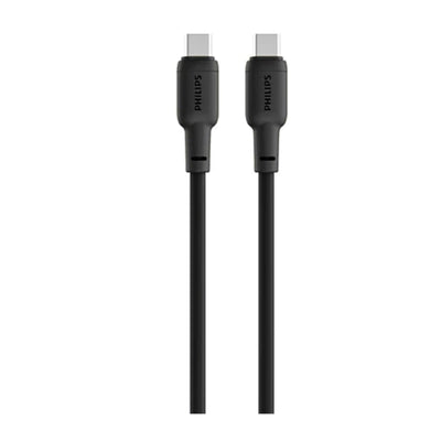 كابل فيليبس تايب سي إلى تايب سي 60 واط 1.2 متر | Philips Cable Type-C to Type-C 60W 1.2m DLC6541CB
