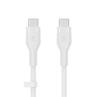 كيبل بيلكن BoostCharge Pro Flex المضفر تايب سي الى تايب سي بطول 1 متر  | Belkin BoostCharge PRO Flex USB-C to USB-C Braided Silicone Cable, 1M