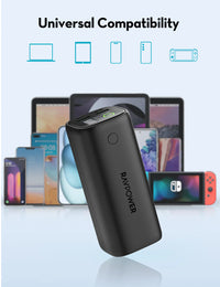 باور بانك راف باور PB208 Ultra بسعة 20,000 مللي امبير وبقدرة شحن 100 واط - اسود | RAVPower PB208 Ultra 20000mAh PD 100W Power Bank - Black