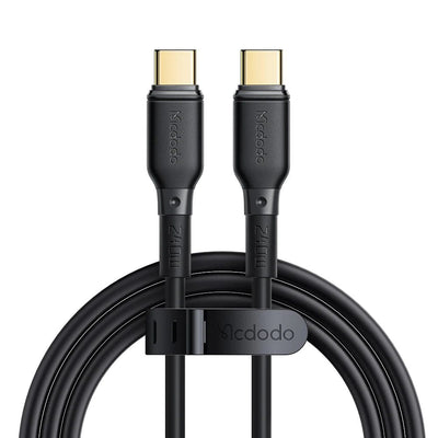 كيبل مكدودو تايب سي الى تايب سي بقدرة شحن 240 واط وطول 2 متر |  Mcdodo Type-C 240W Fast Data and Charging Cable 2M