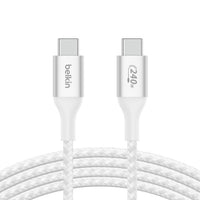 كيبل بيلكن BoostCharge سريع الشحن تايب سي بقدرة 240 واط | Belkin BoostCharge USB-C to USB-C Cable 240W