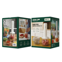 Green Lion Handy Stick Chopper and Grinder Set 30W White GNHANCHPRWH - Mockup