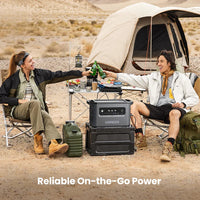 محطة طاقة محمولة يو جرين بسعة 2048 واط/ساعة وبقدرة 2300 واط مع شحن شمسي | Ugreen Portable Power Station LiFePO4 Battery Solar Generator - 2300W 2048Wh