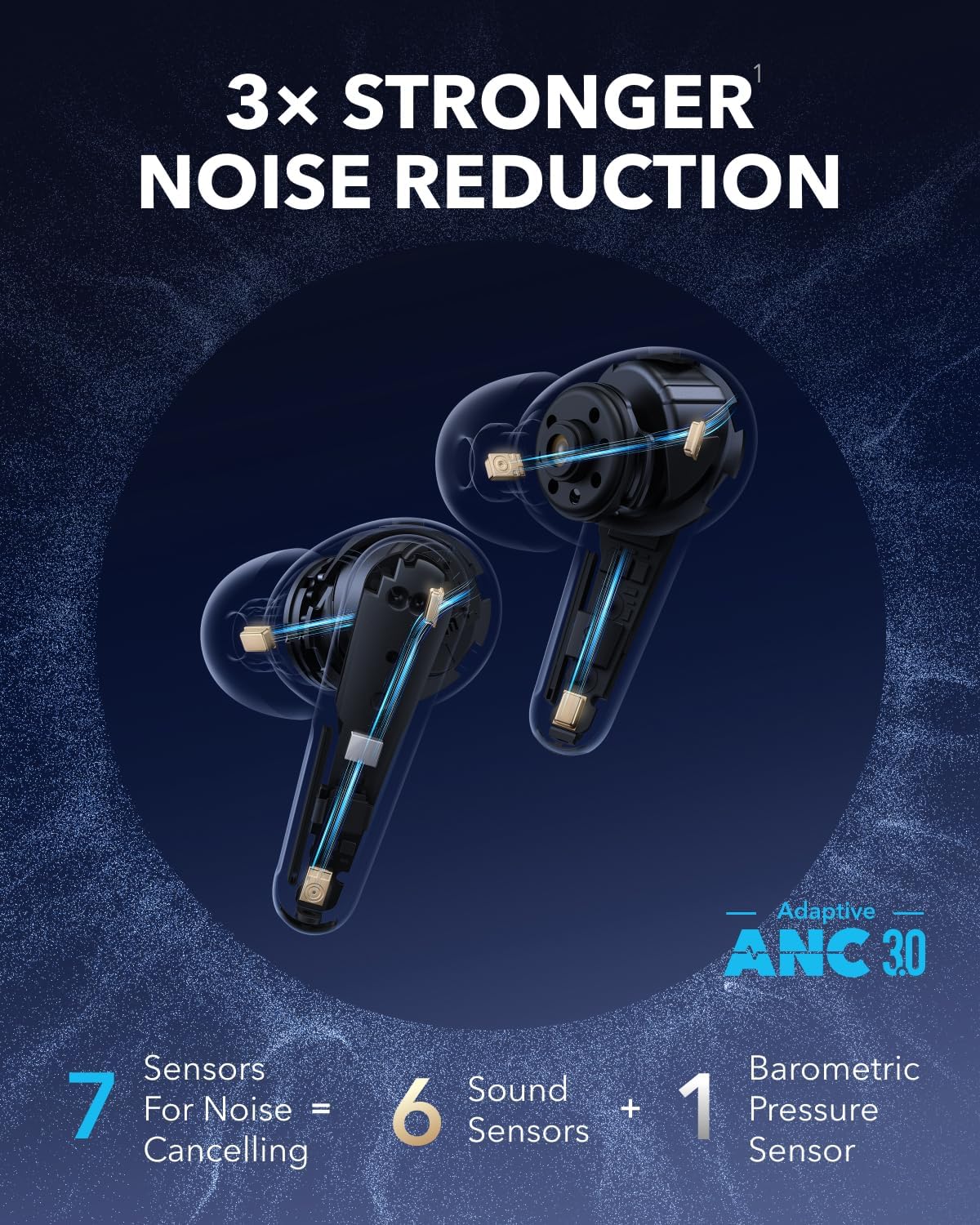 سماعة انكر ساوندكور ليبرتي 4 برو اللاسلكية, عزل ضوضاء ذكي, تشغيل حتى 40 ساعة | Anker Soundcore Liberty 4 Pro, Adaptive Noise Cancelling Wireless Earbuds, 40H Playtime