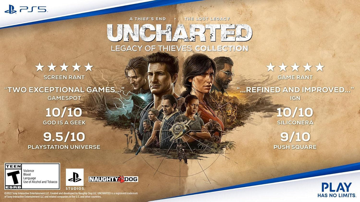 لعبة بلايستيشن 5 - أنشارتد إرث اللصوص | PS5 - Uncharted Legacy of Thieves Collection