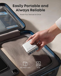 Şarjêra Dîwêr a Anker GaN PD 3.1 USB-C GaN ya Pêçayî ya 3-Port bi Hêza Şarjkirinê ya 140W û Kabloya USB-C berbi USB-C - Zîv | Şarjêra Anker GaN 140W, Şarjêra PD 3.1 USB-C GaN ya Pêçayî ya 4-Port, Bi Kabloya CC - Zîv