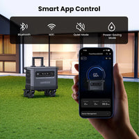 محطة طاقة محمولة يو جرين بسعة 2048 واط/ساعة وبقدرة 2300 واط مع شحن شمسي | Ugreen Portable Power Station LiFePO4 Battery Solar Generator - 2300W 2048Wh