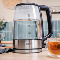 غلاية ماء كهربائية سيكوتيك ThermoSense 340 Clear بسعة 1.7 لتر وتصميم شفاف | Cecotec ThermoSense 340 Clear Electric Kettle 1.7L