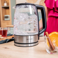 غلاية ماء كهربائية سيكوتيك ThermoSense 340 Clear بسعة 1.7 لتر وتصميم شفاف | Cecotec ThermoSense 340 Clear Electric Kettle 1.7L