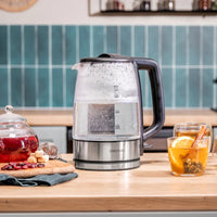 غلاية ماء كهربائية سيكوتيك ThermoSense 340 Clear بسعة 1.7 لتر وتصميم شفاف | Cecotec ThermoSense 340 Clear Electric Kettle 1.7L