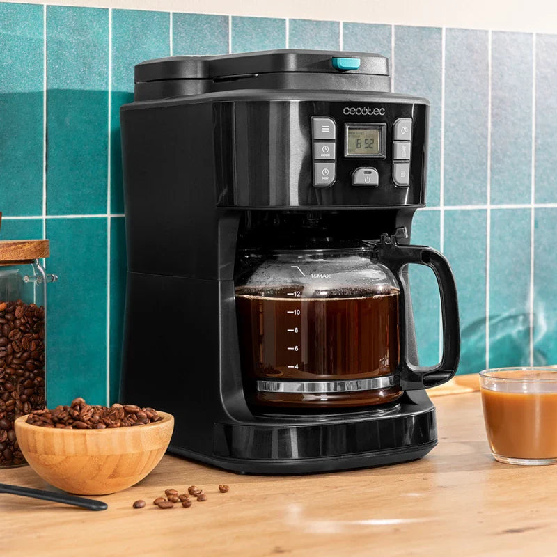 صانعة قهوة سيكوتيك 66 Digital مع مطحنة مدمجة وسعة 1.8 لتر | Cecotec 66 Digital Coffee Maker with Grinder 1.8L Programmable Coffee Machine