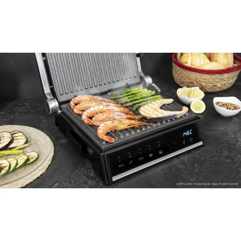 شواية كهربائية Cecotec Rock’NGrill Smart بقوة 2000 واط للشواء السريع والصحي | Cecotec Rock’NGrill Smart 2000W Electric Grill