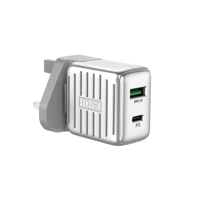 Şarjêra Dîwarî ya Zendure SuperPort 2-Port PD - 20W 