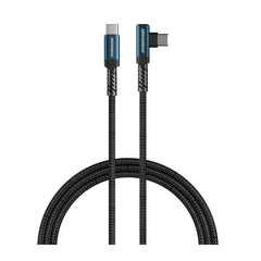 كيبل روك روز OneLink Pro Max تايب سي الى تايب سي بقدرة شحن 240 واط وطول 1 متر | RockRose OneLink Pro Max 240W USB-C to USB-C Right Angle Cable 1m