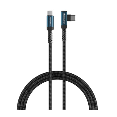 كيبل روك روز OneLink Pro Max تايب سي الى تايب سي بقدرة شحن 240 واط وطول 1 متر | RockRose OneLink Pro Max 240W USB-C to USB-C Right Angle Cable 1m