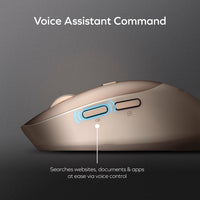 Momax 1-Folio MS02L2 AI Wireless Mouse Desert Titanium - Multi-Device