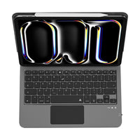 ماجيك كيبورد ويوو MK-003 مع اضائة خلفية وحافظة مغناطيسية للايباد اير 10.9 / 11 انش | WIWU Magic Keyboard MK-003 Tablet Magnetic Adsorption Keyboard Case with Backlit for iPad Air 2024 (10.9/11)