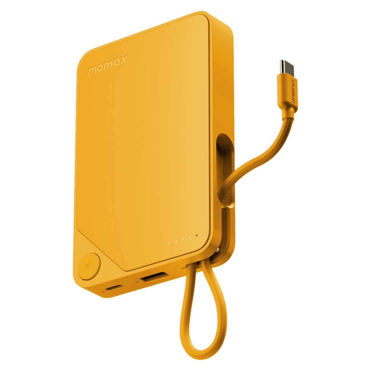 باور بانك موماكس Power X بسعة 10000 مللي امبير مع كيبل USB-C مدمج | Momax Power X 10000mAh Battery Pack with Built-in USB-C Cable