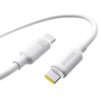 كيبل شحن سريع Baseus USB-C إلى USB-C بقدرة 100 واط طول 2 متر – أبيض | Baseus USB-C to USB-C 100W Fast Charging Cable 2m - Moon White