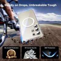 UGREEN Classy Clear Magnetic Protective Case for Samsung Galaxy S25 Ultra Clear | حافظة يوجرين المغناطيسية الشفافة لسامسونج جالاكسي S25 الترا