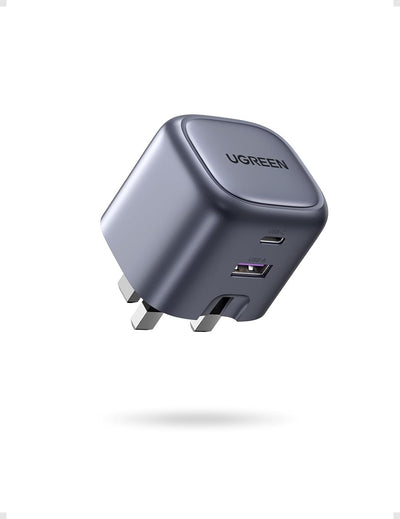 UGREEN Nexode 35W 2-Port GaN Fast Charger UK - شاحن يوجرين نيكسود 35 واط منفذين GaN سريع