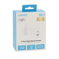 شاحن انكر 312 بمنفذي يو اس بي اي و يو اس بي سي وبقدرة شحن سريع 20 واط | Anker 312 Fast Charger 20W – Dual Port USB-C & USB-A Charger