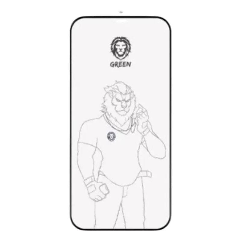 Green 9H Steve Glass Strong Full Screen Protector for iPhone 11 Pro - Clear | واقي شاشة جرين 9H ستيف جلاس كامل لآيفون 11 برو - شفاف