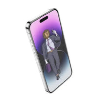 Green Lion 9H Steve Matte Strong Full Glass Protector for iPhone 14 Pro (6.1") - Black Edge/Clear - زجاج حماية جرين ليون ستيف مات