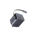 UGREEN 100W GaN Fast Charger with Retractable Cable - شاحن يوجرين 100 واط تقنية جان مع كيبل قابل للسحب