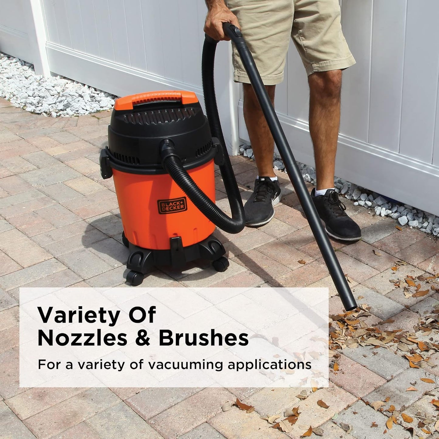 مكنسة كهربائية أسطوانية بلاك آند ديكر بقدرة 1200 واط وبسعة 10 لتر | Black+Decker 1200W 10L Wet & Dry Tank Cylinder Vacuum Cleaner