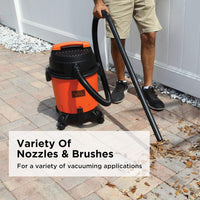 مكنسة كهربائية أسطوانية بلاك آند ديكر بقدرة 1200 واط وبسعة 10 لتر | Black+Decker 1200W 10L Wet & Dry Tank Cylinder Vacuum Cleaner