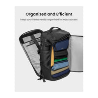 حقيبة ظهر توم توك نافيغيتور T67 للابتوب بحجم 17 انش, وبسعة 38 لتر - اسود | tomtoc Navigator-T67 Travel Laptop Backpack 17 Inch / 38L Black