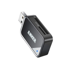 قارئ بطاقات ذاكرة انكر 2 في 1 | Anker 2-in-1 USB 3.0 Memory Card Reader for SD & MicroSD Cards
