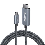 كيبل انكر نانو يو اس بي سي الى اج دي ام اي بدقة 4K, بطول 1.8م | Anker Nano USB-C to HDMI Cable 6ft, 4K@60Hz