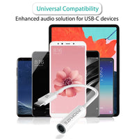 Promate AUXLink-C USB-C and 3.5mm connectors detail
